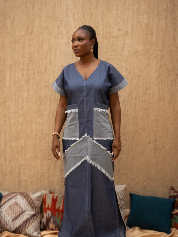 chefchaouen denim dress